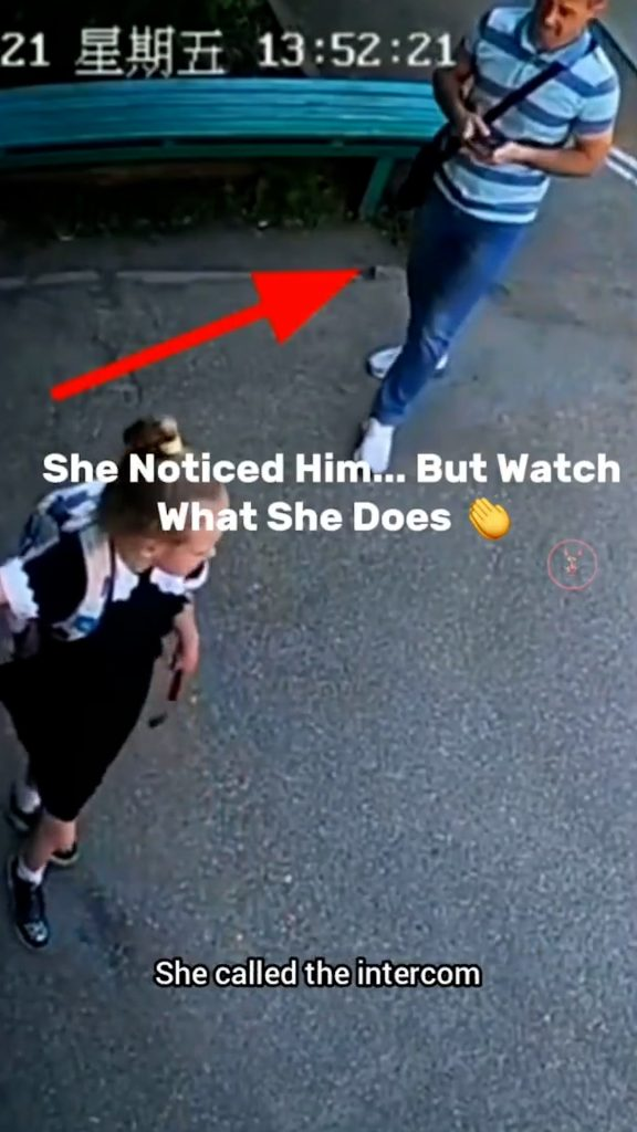 Little Girl Realizes Something Is Wrong When Stranger Follows Her – Quick Thinking May Have Saved Her